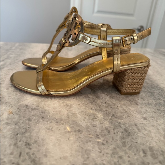 Tory Burch Gold Metallic Women's Sandals size 7 - Picture 2 of 8